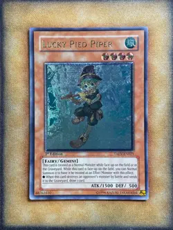 Yugioh Lucky Pied Piper TAEV-EN021 Ultimate Rare 1st Ed VLP - Image 1