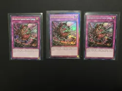 3x Destructive Daruma Karma Cannon RA04-EN103 Yu-Gi-Oh! 2-Secret Rare 1-PUR - Image 1
