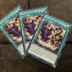 3x Ninjitsu Art Tool Iron Digger DABL-EN062 1st Edition Common YuGiOh Playset NM - Image 1