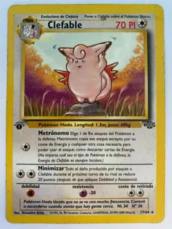 1999 Clefable - 1st edition - Jungle Set - Spanish - 17/64 - Pokemon card - Image 1