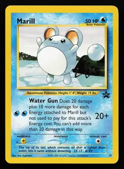 Marill 29 WOTC Black Star Promo Pokemon Card - Image 1