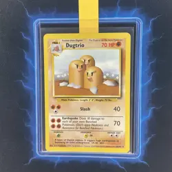 🔥 Dugtrio 19/102 🔥 Original Non Holo Rare Base Set Pokemon Card WOTC 1999 - Image 1