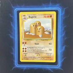 🔥 Dugtrio 19/102 🔥 Original Non Holo Rare Base Set Pokemon Card WOTC 1999 - Image 2