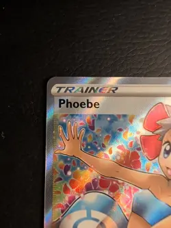 Pokemon TCG Phoebe Full Art Ultra Rare Battle Styles Card 161/163 NM Condition - Image 2