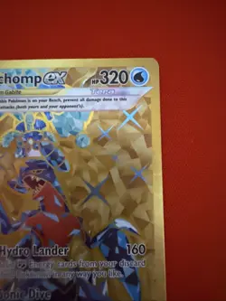 Garchomp EX Pokemon Card 320 HP Holo Promo 2023 Sonic Dive Hydro Lander - Image 2