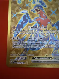 Garchomp EX Pokemon Card 320 HP Holo Promo 2023 Sonic Dive Hydro Lander - Image 4