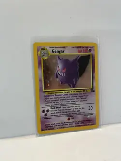 Pokemon TCG Gengar Vintage FOSSIL HOLO card holo rare 5/62 lp - Image 3