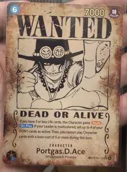 Portgas.D.Ace [Wanted] OP13-119 SEC One Piece Trading Card Game English Version - Image 2