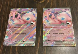 Pokemon 151 Play Series Pack Cards Stamped Mew ex 151/165 Lot of 2 - Image 1