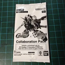 Gundam Card Game Collaboration Promo pack SD G Generation Eternal English TCG - Image 1