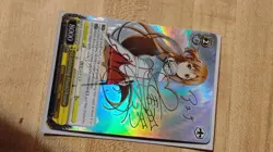 signed Weiss Schwarz Card Asuna SAO/S20002SP Sword Art Online English Excellent - Image 1