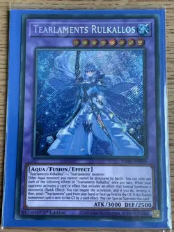 Yu-gi-oh DABL-EN039 Tearlaments Rulkallos Secret Rare 1st Edition NM card - Image 1