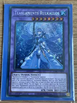 Yu-gi-oh DABL-EN039 Tearlaments Rulkallos Secret Rare 1st Edition NM card - Image 4