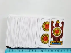 CARTE DA GIOCO PIACENTINE LUSSO ITALCARDS SCOPA BRISCOLA ORIGINAL PLAYING CARDS - Image 3