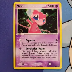 MP Mew 040 Cosmos Holo Foil Black Star Promo 2006 Nintendo Pokemon Card - Image 1