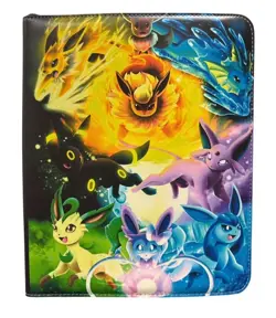 Pokemon Eevee Eeveelutions Card Binder TCG 9 Pockets 50 Sleeves Holds Zipper - Image 1