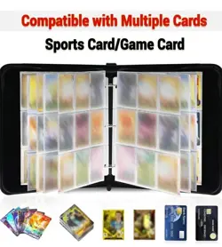 Pokemon Eevee Eeveelutions Card Binder TCG 9 Pockets 50 Sleeves Holds Zipper - Image 4