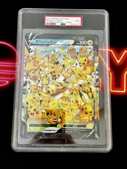 2021 Pokemon SWSH Black Star Promo PSA 7 Pikachu V Union JUMBO CARD - Image 4
