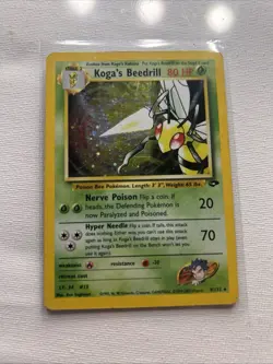 Pokemon TCG Koga's Beedrill Gym Challenge Holo Card 9/132 - Image 1