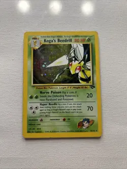 Pokemon TCG Koga's Beedrill Gym Challenge Holo Card 9/132 - Image 2