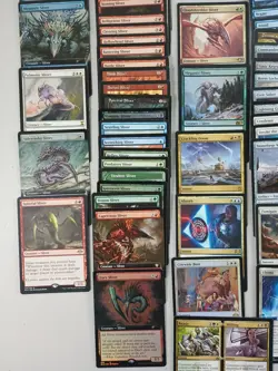 Magic 100 Cmdr Deck Sliver Hivelord 5 Color Indestructibe Board Wipes RTP MTG - Image 5