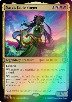 MTG - Narci, Fable Singer - Foil - CMM 0710 - Commander Masters - Mythic - Magic - Image 1