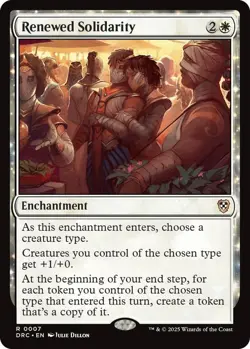 MTG - Renewed Solidarity - DFT 0007 - Aetherdrift - Rare - Magic the Gathering - Image 1