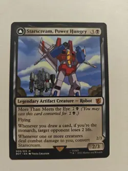 Starscream Power Hungry , UB Transformers , Near Mint , MTG - Image 1