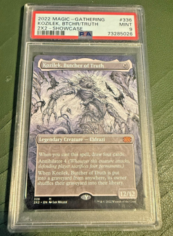 MTG Kozilek, Butcher of Truth Full Art Borderless PSA 9 MINT Double Masters 336 - Image 1