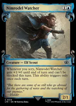1x Nimrodel Watcher - Silver Foil Showc NM Eng MTG - LOTR: Tales of Middle Earth - Image 1