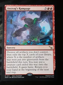 Anzrag's Rampage , Murders at Karlov Manor , Near Mint , MTG, FREE SHIPPING - Image 1