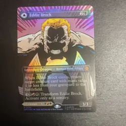 MTG - NM - Eddie Brock Venom Lethal Protector - Borderless Foil - Spider-Man - Image 1
