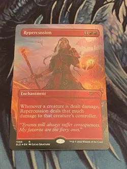 Repercussion 1065 - SLD Foil Promo Near Mint MTG Secret Lair Drop Series - Image 1