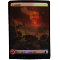 x4 Mountain Foil Full Art Basic Land (0275) DFT M/NM Aetherdrift Playset Red MTG - Image 1