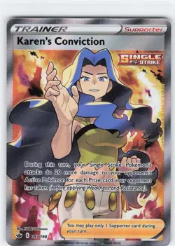 Pokemon - Karen's Conviction (Full Art) 193/198 - SWSH06: Chilling Reign - Image 1