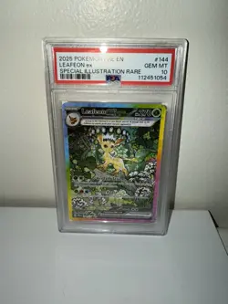 Pokemon TCG Leafeon EX 144/131 Prismatic Evolutions Psa 10 - Image 1
