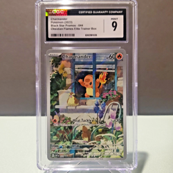 Pokemon Charmander #044 Obsidian Flames Black Star Promo ETB CGC 9 - Image 1