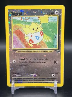 Pokemon Togepi Reverse Holo Southern Islands 4/18 WOTC English LP - Image 1
