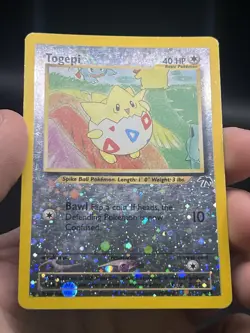 Pokemon Togepi Reverse Holo Southern Islands 4/18 WOTC English LP - Image 3