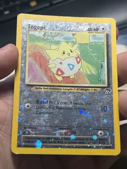 Pokemon Togepi Reverse Holo Southern Islands 4/18 WOTC English LP - Image 5