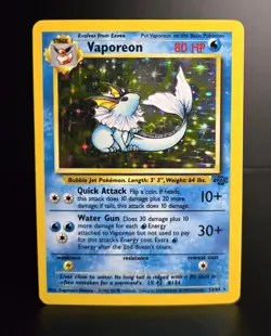 Pokemon TCG - VAPOREON - 12/64 - HOLO - RARE - UNLIMITED - JUNGLE (1999) - MP/LP - Image 1