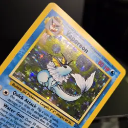 Pokemon TCG - VAPOREON - 12/64 - HOLO - RARE - UNLIMITED - JUNGLE (1999) - MP/LP - Image 3