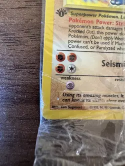 Pokemon TCG Machamp Base Set 8/102 Holo 1st Edition SEALED Holo Rare - Image 2