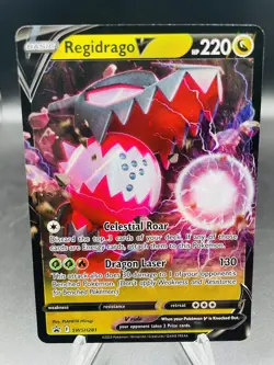Pokemon Regidrago V SWSH281 Sword & Shield Holo Black Star Promo NM - Image 1