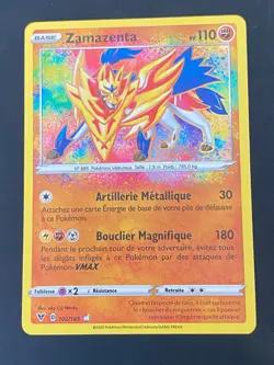CARTE POKEMON ZAMAZENTA 102/185 FR ULTRA RARE AMAZING EB VOLTAGE ECLATANT - NEUF - Image 1
