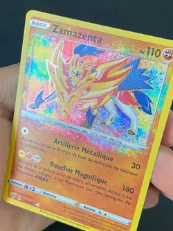 CARTE POKEMON ZAMAZENTA 102/185 FR ULTRA RARE AMAZING EB VOLTAGE ECLATANT - NEUF - Image 2