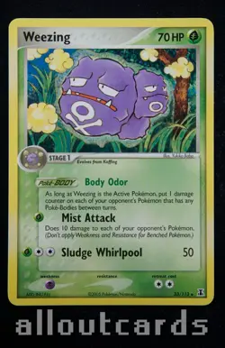 2005 Pokemon ex Delta Species Weezing 33/113 NM/M - Image 1