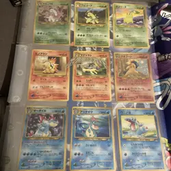 Pokemon: Japanese Neo Genesis bundle Typhlosion & Feraligatr Meganium extras - Image 2