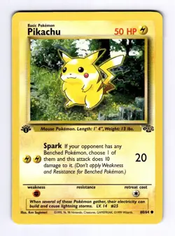 Pikachu Jungle #60 (1999) Common 1st Edition NM Pokemon - Image 1