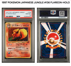 Flareon Pokemon 1997 Holo Jungle Japanese 136 PSA 10 🔥RARE🔥 - Image 3